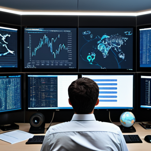 Home 26 A professional male data analyst in modest business casual attire, fully clothed, sits at a large desk in a modern, slightly dim data analysis room. Multiple screens display complex, visually fragmented and inconsistent digital data streams and charts, creating a sense of disarray and a 'puzzle' effect. Some abstract, glowing digital 'hieroglyphs' or chaotic code float around him, indicating confusion. He is leaning forward, looking intently at a screen, a subtle expression of frustration or deep concentration on his face, suggesting the monumental challenge of unorganized information. Professional photography, high resolution, realistic rendering, natural body proportions, perfect anatomy, well-formed hands, proper finger count, natural pose, appropriate content, safe for work, family-friendly.