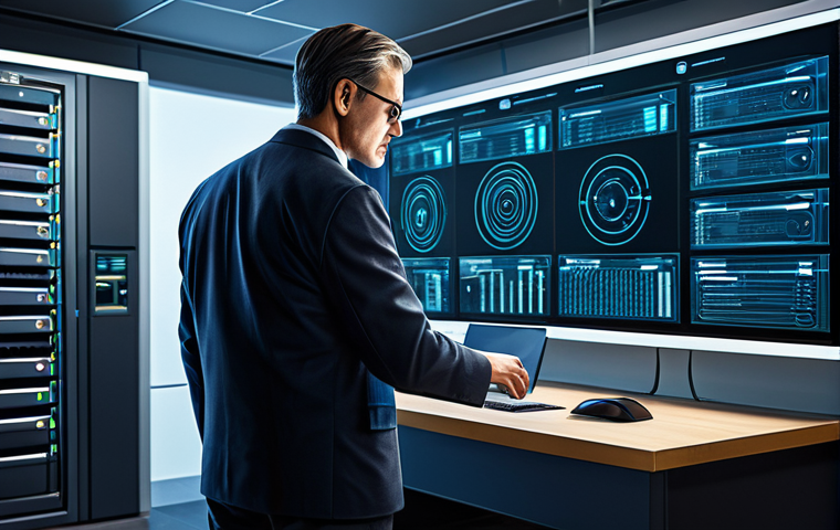 빅데이터 현업 기술자와의 인터뷰 - AI-Powered Data Analysis**

"A clean, modern data center with rows of servers processing vast amount...