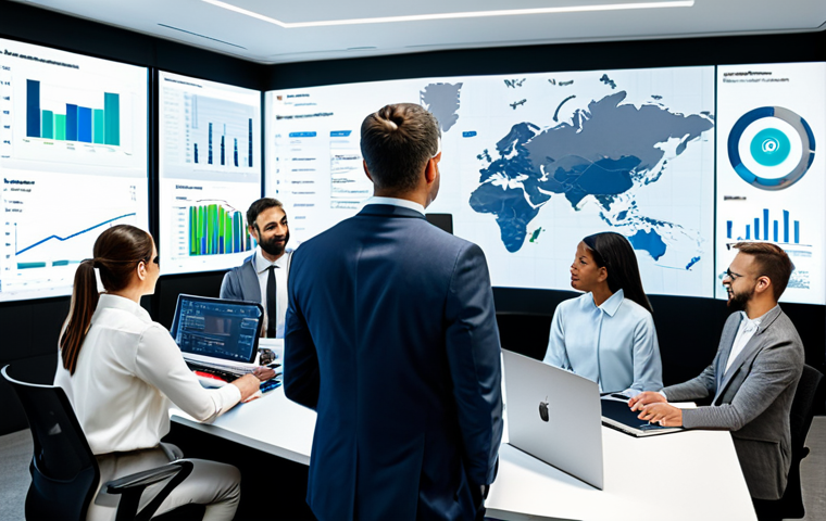 빅데이터 기술자의 데이터 시각화 디자인 사례 - **

"A data analyst in a modern, brightly lit office, fully clothed in appropriate business attire, ...