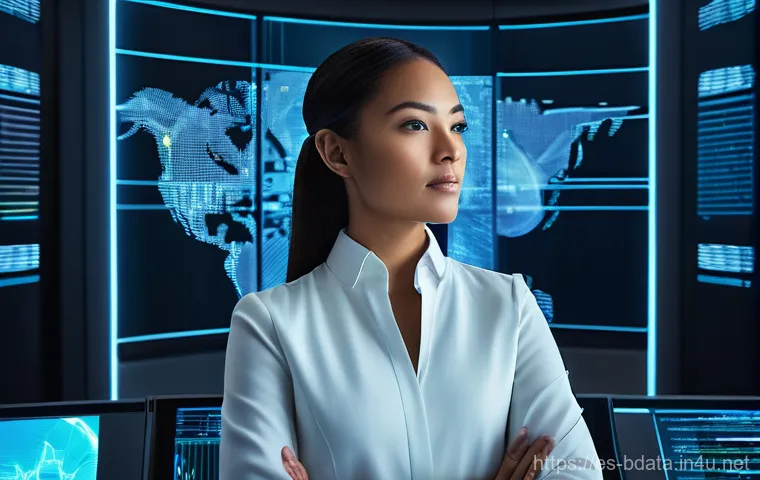빅데이터 기술자들이 직면하는 도전 과제 - **Prompt: "A highly skilled female data engineer, wearing a smart, contemporary business casual outf...