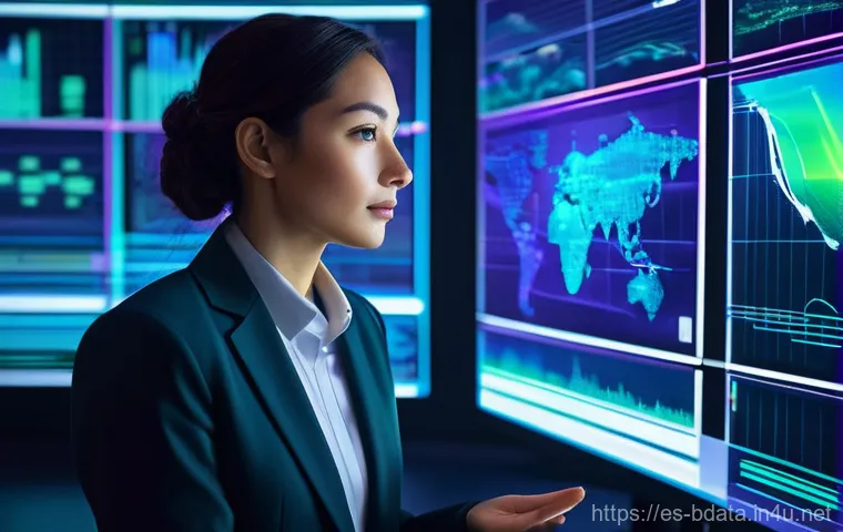 빅데이터 기술자와 로봇 프로세스 자동화 - **Prompt 1: The Visionary Data Engineer**
    "A striking, futuristic image of a data engineer (eith...