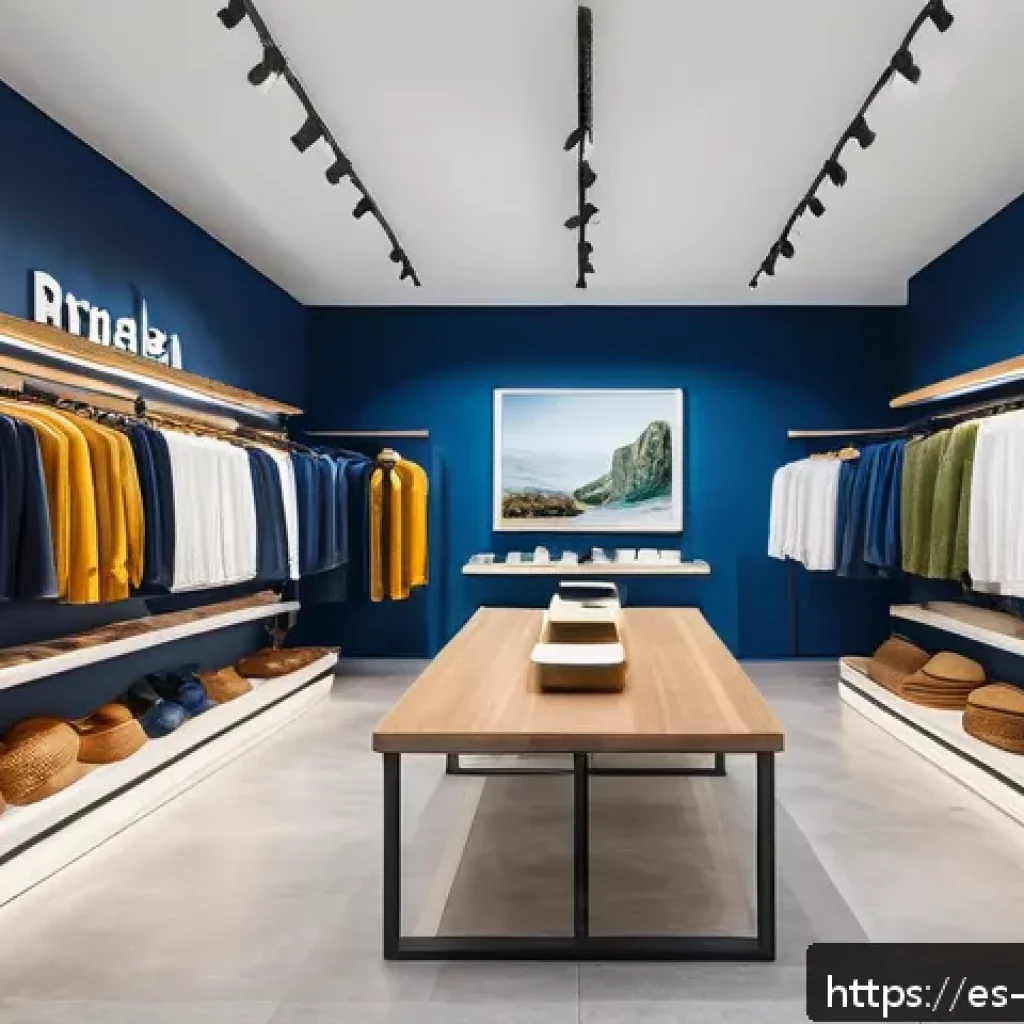 빅데이터 기술자와 디지털 변혁 사례 - A modern retail store interior showcasing a data-driven inventory management